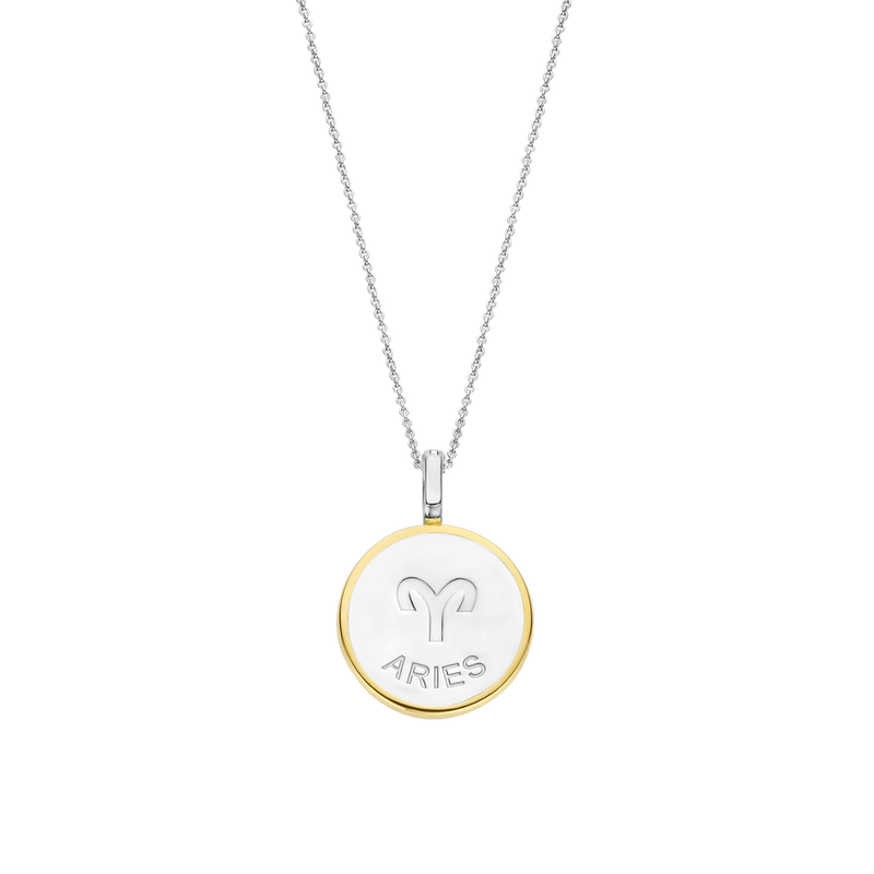 Milano Zodiac Aries Pendant - Gold/Silver - 6826AR
