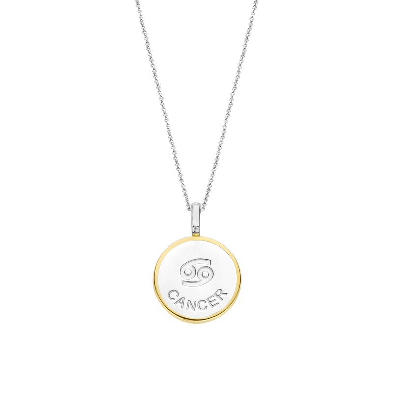 Milano Zodiac Cancer Pendant - Gold/Silver - 6826CA