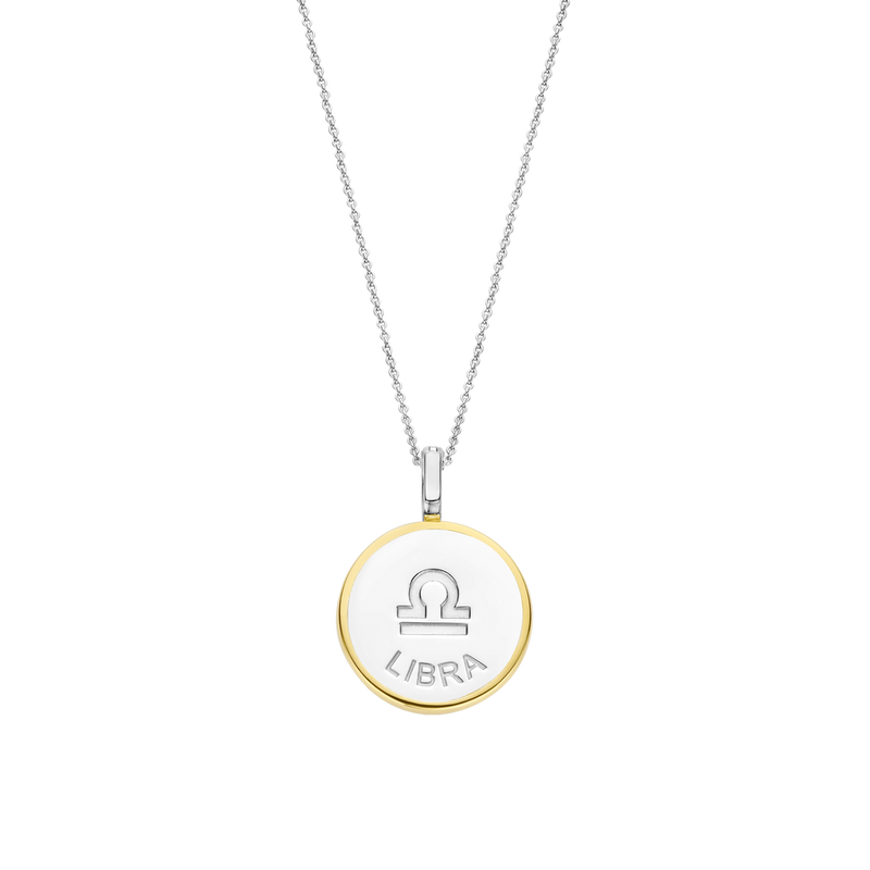 Milano Zodiac Libra Pendant - Gold/Silver - 6826LI