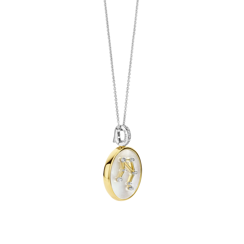 Milano Zodiac Libra Pendant - Gold/Silver - 6826LI