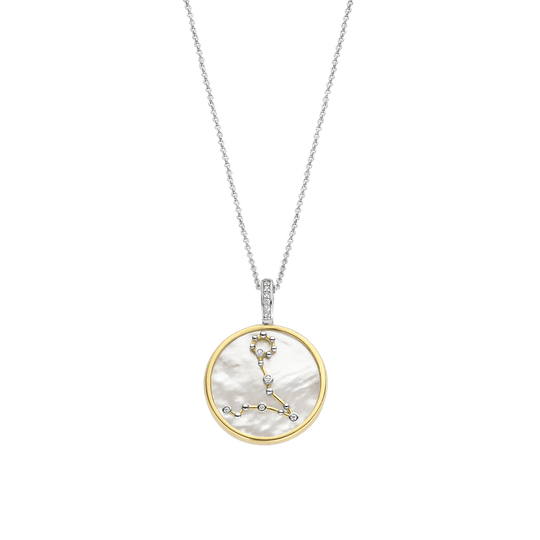 Milano Zodiac Pisces Pendant - Gold/Silver - 6826PI