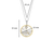 Milano Zodiac Pisces Pendant - Gold/Silver - 6826PI