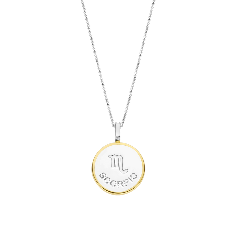 Milano Zodiac Scorpio Pendant - Gold/Silver - 6826SC