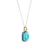 Milano Turquoise Pendant - Gold/Silver - 6828TQ