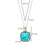 Milano Turquoise Pendant - Gold/Silver - 6828TQ