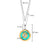 Milano Sun Turquoise Pendant - Gold - 6831TQ