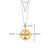 Milano Clover Pendant Necklace - Gold/Silver - 6839ZY