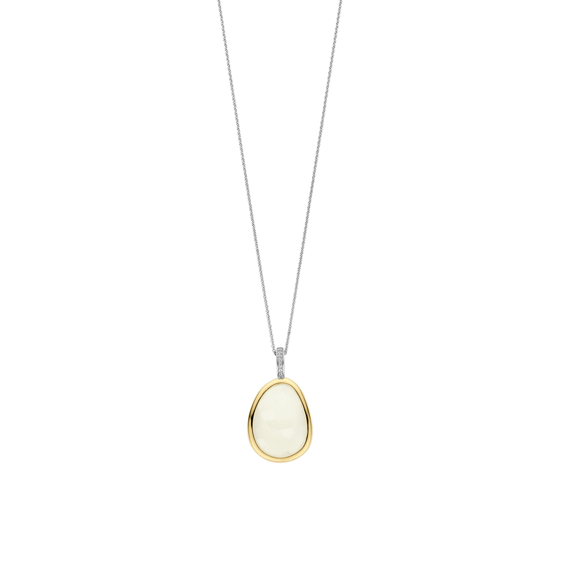 Milano Mother Of Pearl Pendant - Gold/Silver - 6846MW