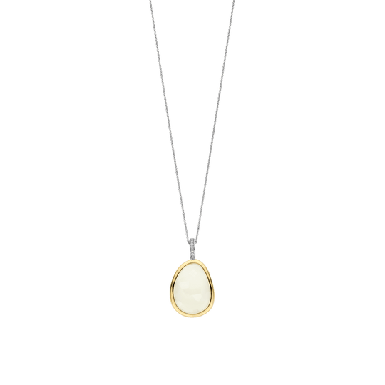 Milano Mother Of Pearl Pendant - Gold/Silver - 6846MW