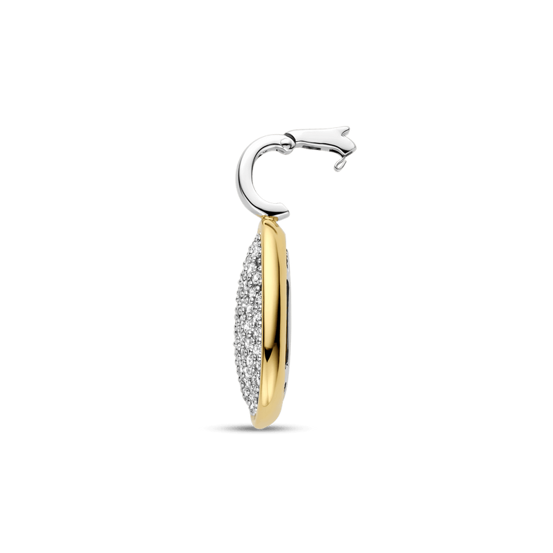 Milano Pavé-Set Pendant Necklace - Gold/Silver - 6847ZY