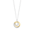 Milano Interlocking Circles Pendant - Silver/Gold - 6851ZY