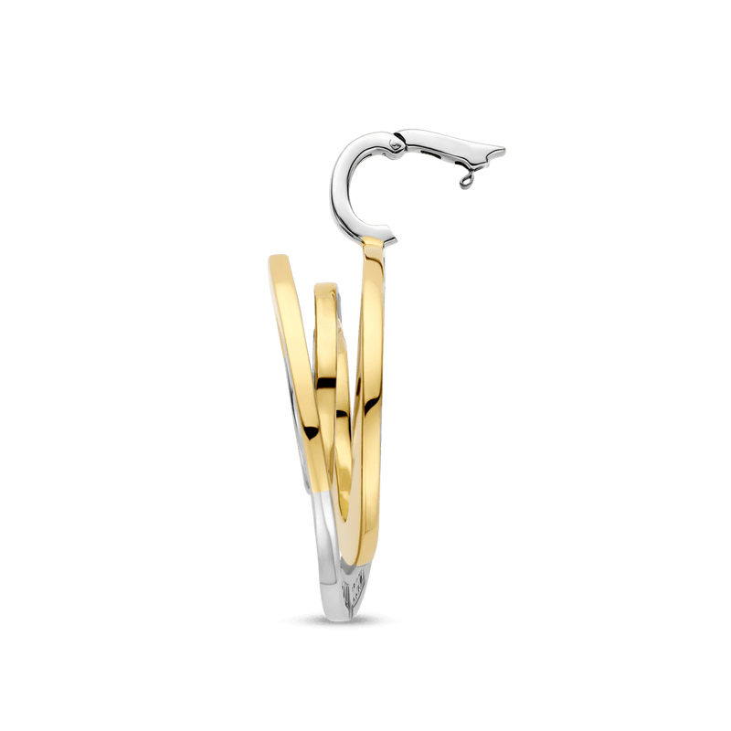 Milano Interlocking Circles Pendant - Silver/Gold - 6851ZY