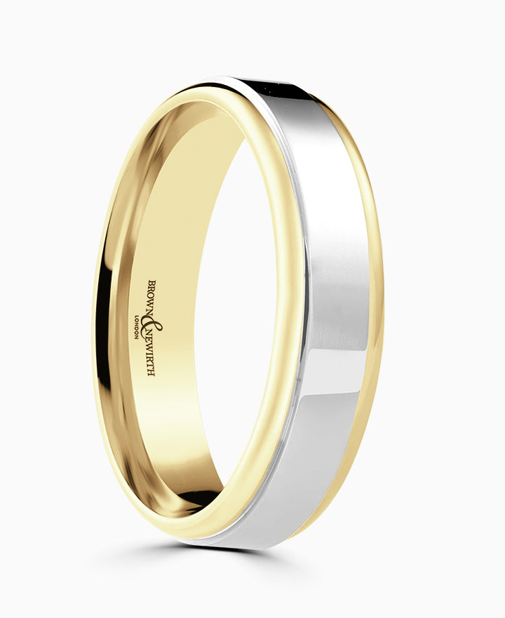 Blend Platinum & 18ct Gold Wedding Ring