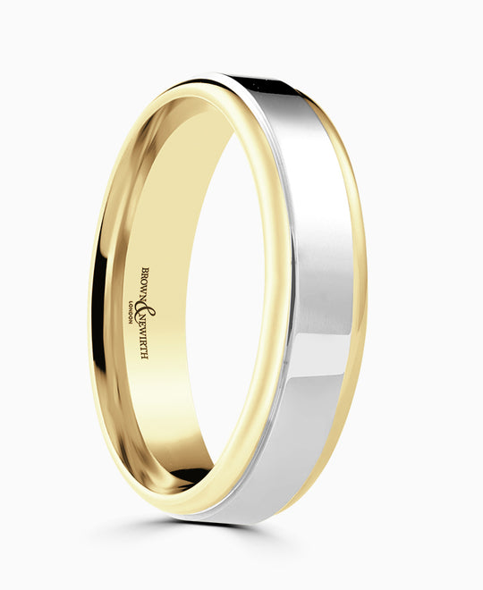 Blend Platinum & 18ct Gold Wedding Ring