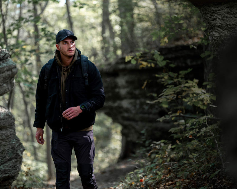 Instinct 3 – 50mm GPS Smartwatch, AMOLED, Tactical Edition, Black with Black Band - 010-03020-50