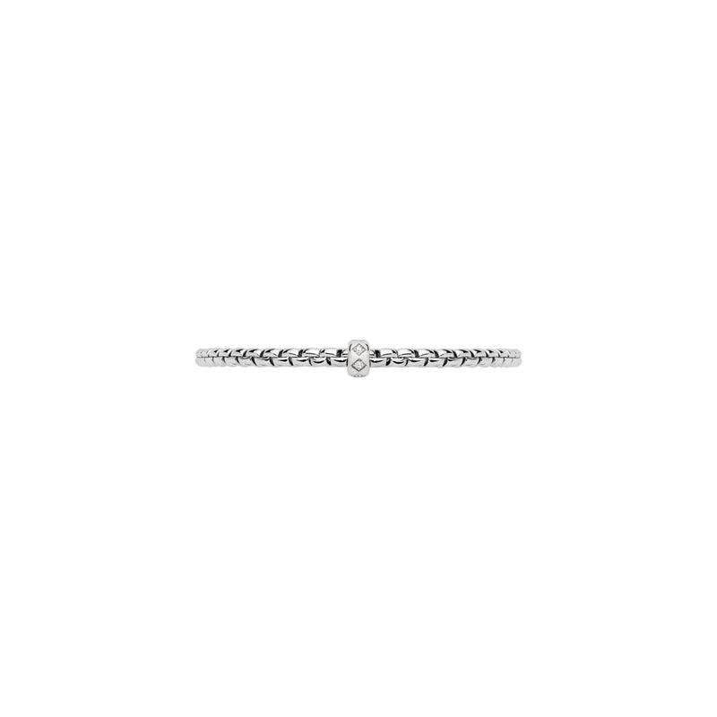Eka Flex'It Bracelet With Rhombus Set Diamonds, Medium - 18ct White Gold - 73101BX_BB_B_XBX_00M