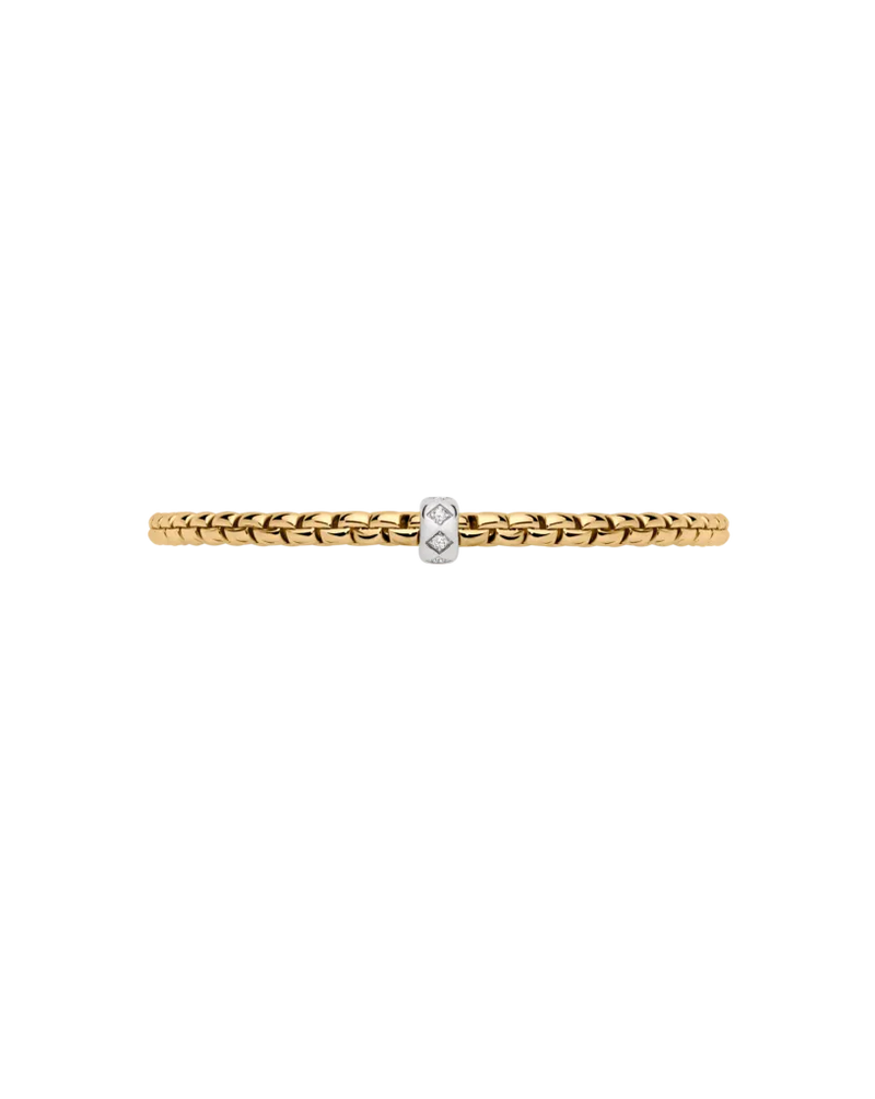 Eka Flex'It Bracelet With Rhombus Set Diamonds, Medium - 18ct Yellow Gold - 73101BX_BB_G_XBX_00M