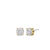 Milano CZ Stud Earrings - Gold - 7321ZY