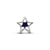 Openwork Star Charm - Platinum Plated