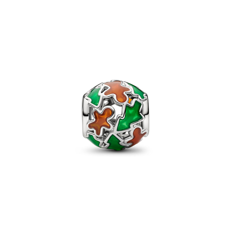 Openwork Holiday Charm - Platinum Plated