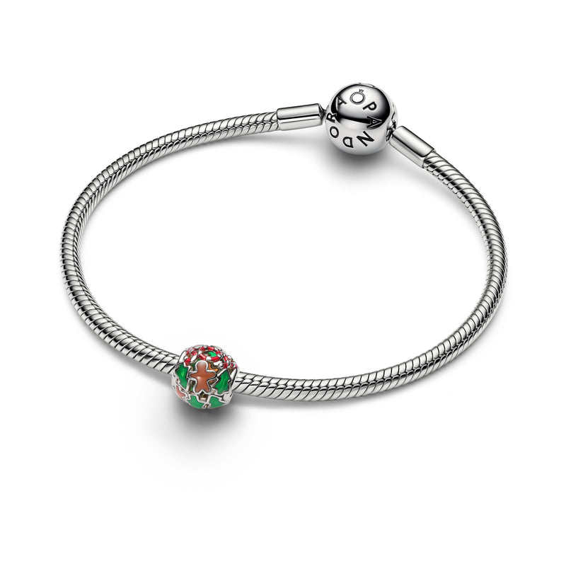 Openwork Holiday Charm - Platinum Plated