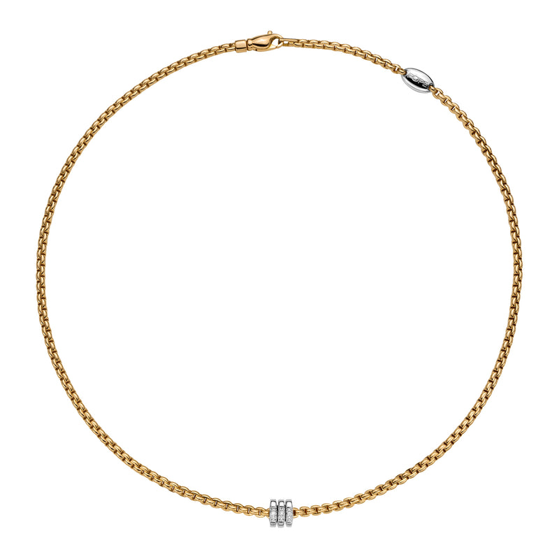 Eka Rope Necklace with Diamonds - 18ct Yellow Gold - 73901_BB_G_BBB_043