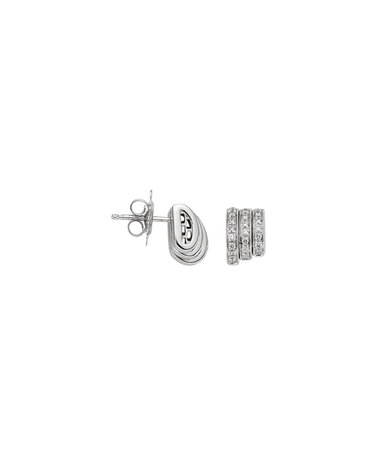 Fope Prima Earrings - White Gold/Diamond - OR744PAVE-B