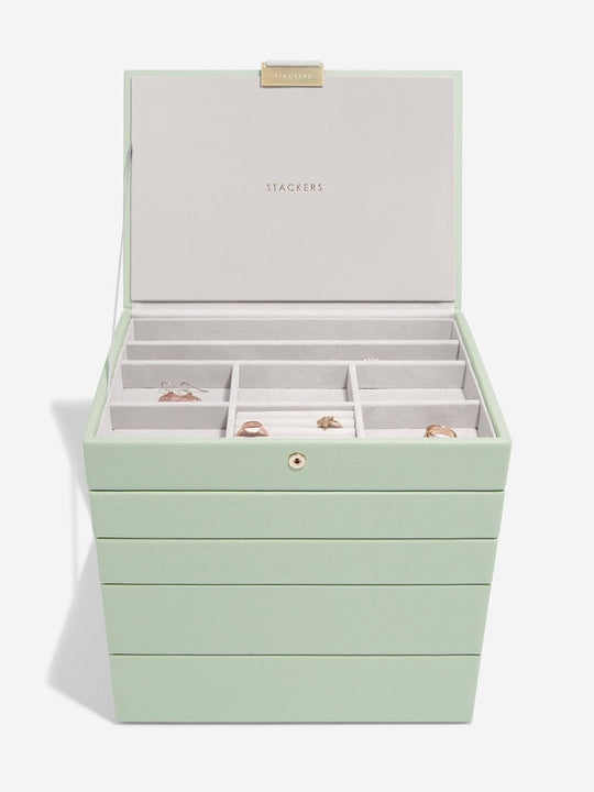 Classic Jewellery Box, Set of 5 - Sage Green - 74519