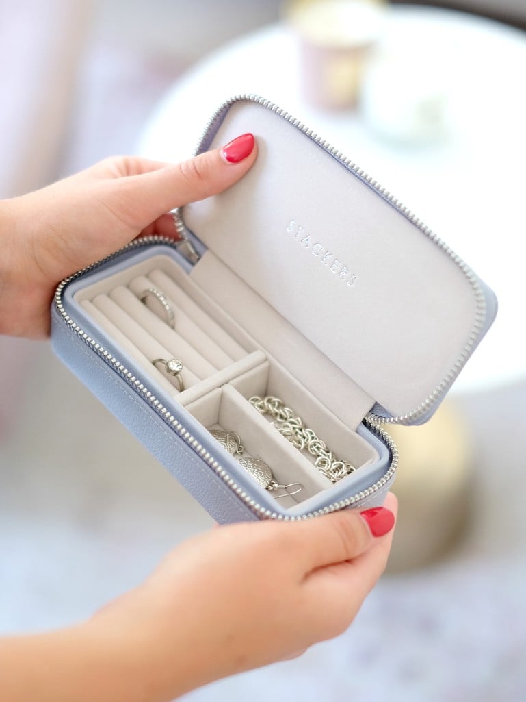 Medium Jewellery Box, Zipped - Lavender - 74535