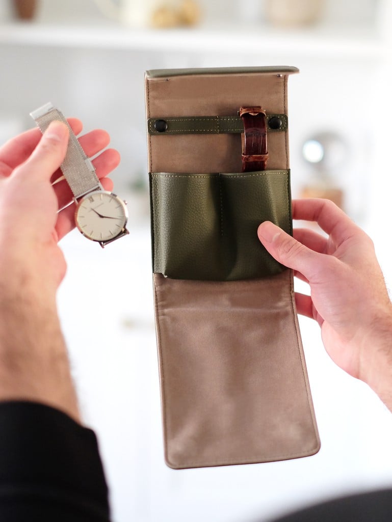 Double Watch Wrap - Olive Green - 74575