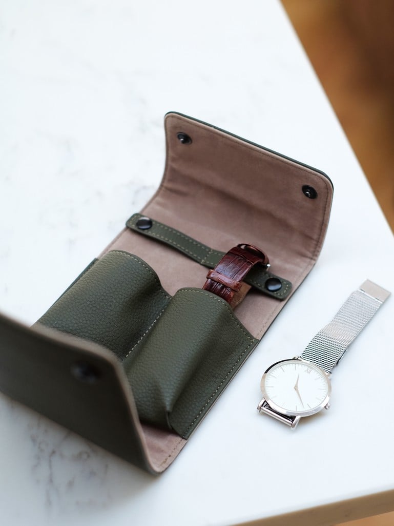 Double Watch Wrap - Olive Green - 74575