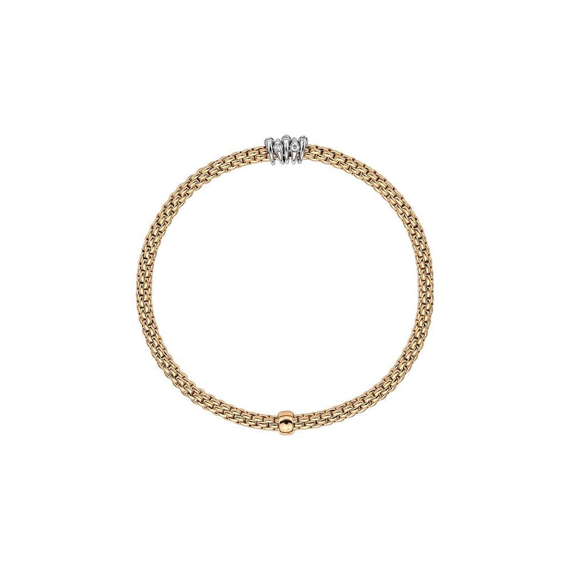 Prima Flex'It Bracelet with Diamonds, 0.07ct - 18ct Yellow Gold