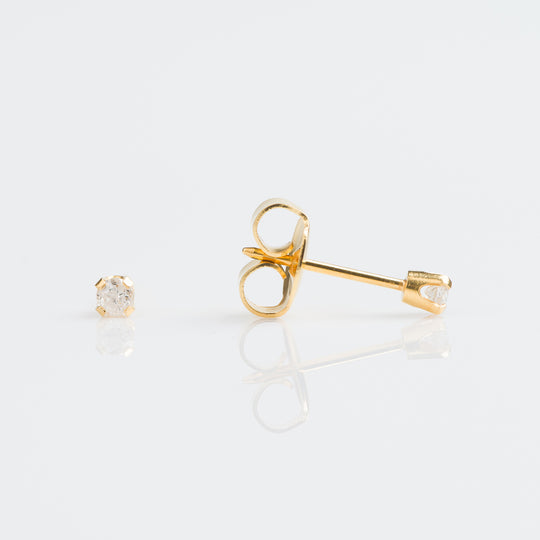 9ct Yellow Gold 5 Point Diamond Stud Earrings - 7509-5005-GB