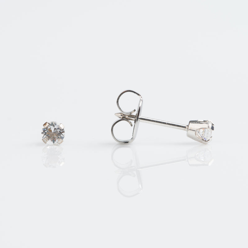 9ct White Gold 8 Point Diamond Stud Earrings - 7509-5038-GB