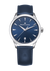 1975 Quartz Date, 39mm - Stainless Steel/Blue Leather- 751007-SS001-430-4