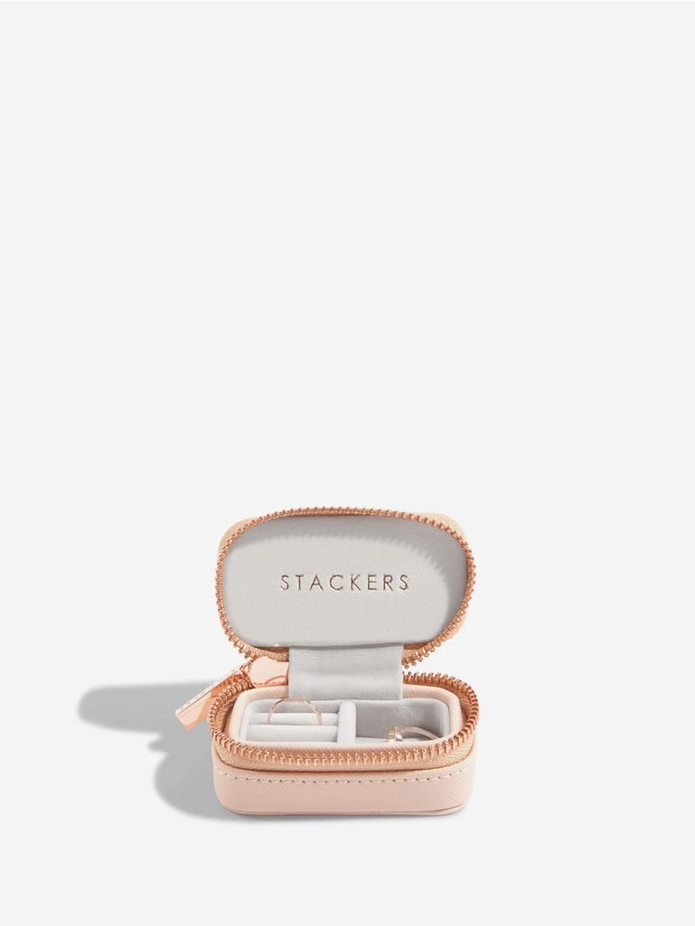 Petite Zipped Travel Jewellery Box - Blush Pink - 75340