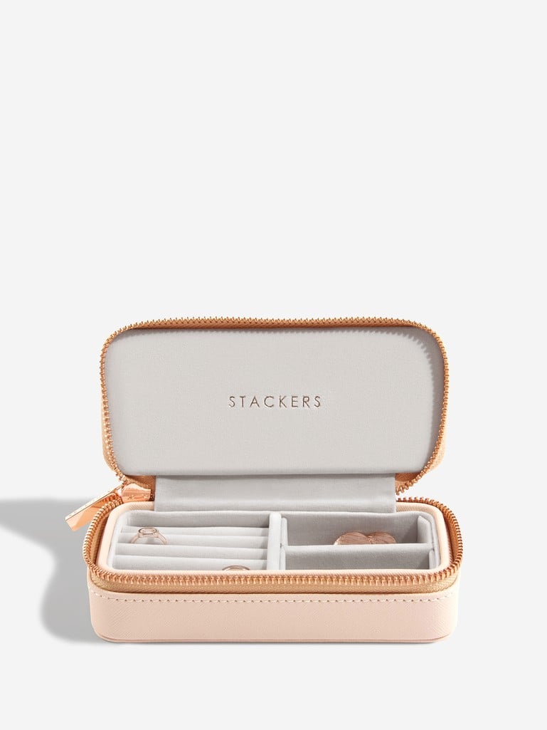 Medium Zipped Travel Jewellery Box - Blush Pink - 75343