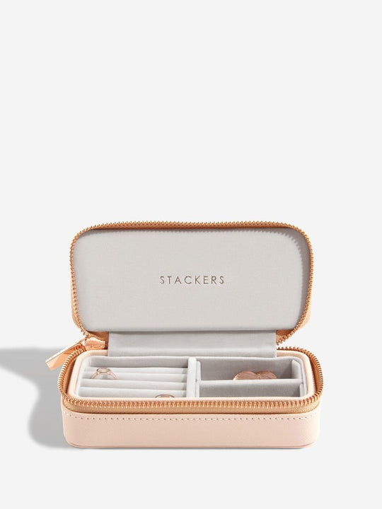 Medium Zipped Travel Jewellery Box - Blush Pink - 75343