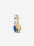 Two-tone Splittable Sun & Moon Dangle Charm - Sterling Silver & 14ct Gold Plated - 762678C01