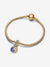 Two-tone Splittable Sun & Moon Dangle Charm - Sterling Silver & 14ct Gold Plated - 762678C01