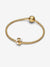 Abstract Waves Charm - 14ct Gold Plated - 763915C01