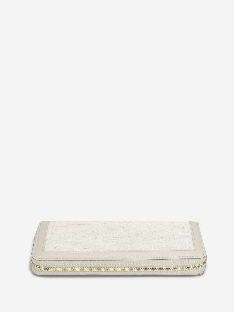 Oatmeal & Linen Jewellery Roll - 76392