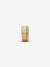 Ribbed Clip Charm with CZ - 14ct Gold Plated - 764078C01