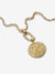 Crossing Arrows Medallion Charm - 14ct Gold Plated - 764084C01