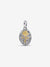 Rose Medallion Charm - 14ct Gold Plated/Sterling Silver - 764087C00