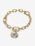 Cupids Medallion Charm - 14ct Gold Plated - 764088C01