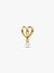 Wrapped Heart Charm - 14ct Gold Plating - 764138C01