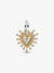 Radiant Heart Double Dangle Charm - Sterling Silver/14ct Gold Plating - 764141C01