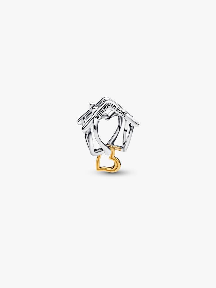 Home & Heart Charm - Sterling Silver/14ct Gold Plating - 764145C00
