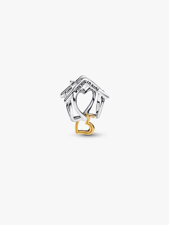 Home & Heart Charm - Sterling Silver/14ct Gold Plating - 764145C00